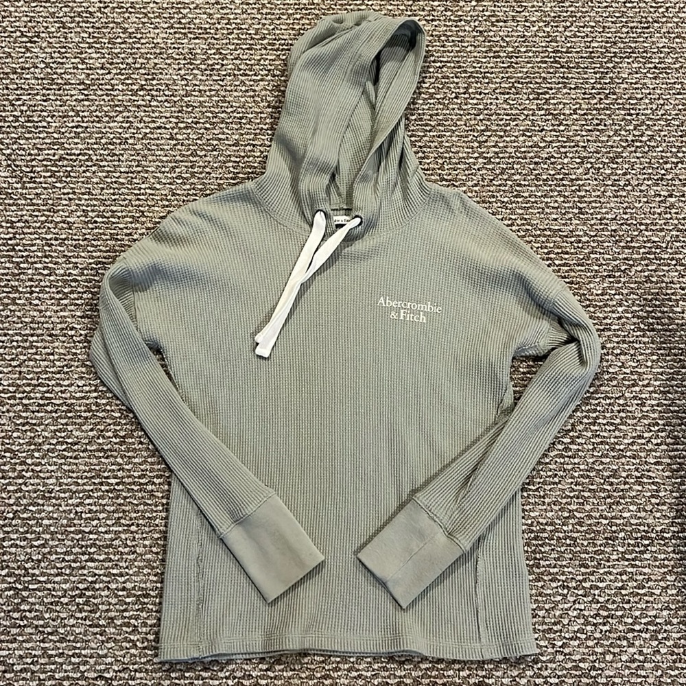 Abercrombie & Fitch Waffle Hooded Shirt S